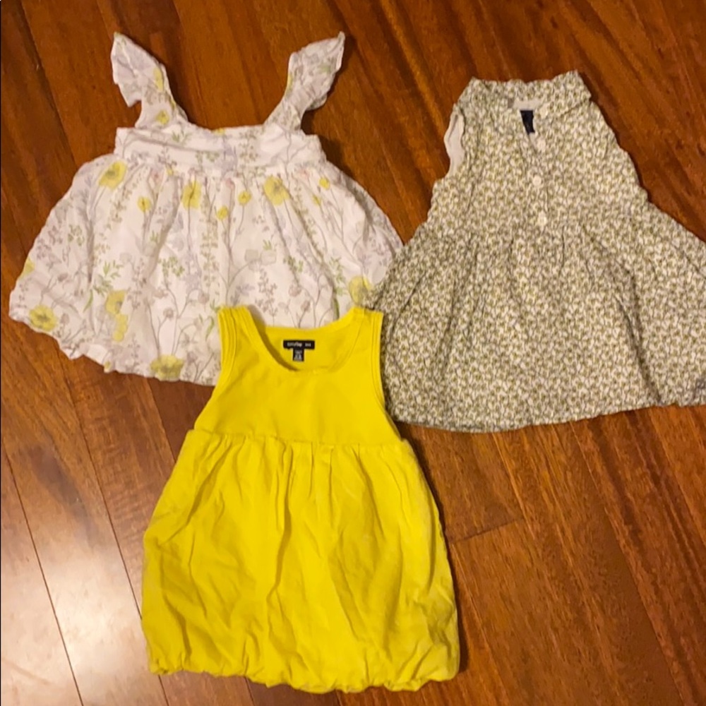 Adorable set of 12-18 Baby Gap dresses